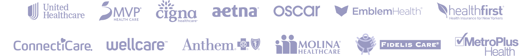 Health insurance logos Elektra is in-network with