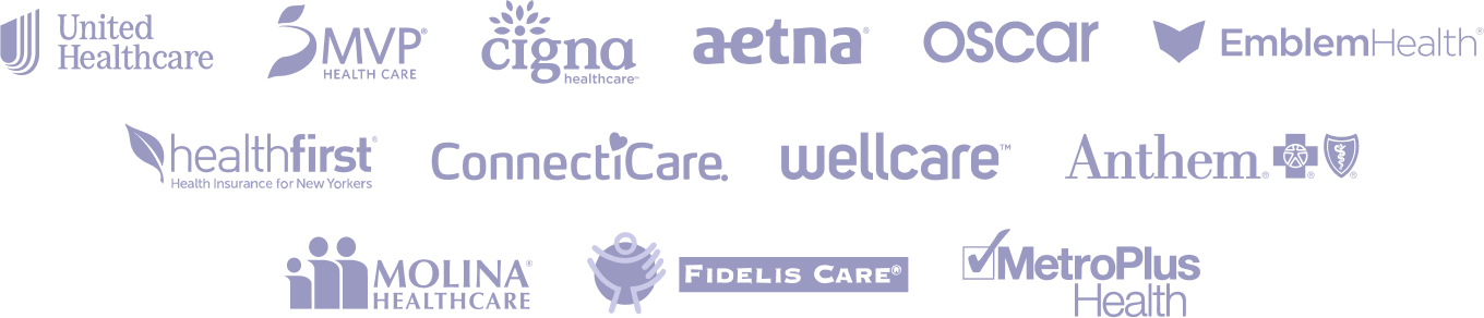 Health insurance logos Elektra is in-network with