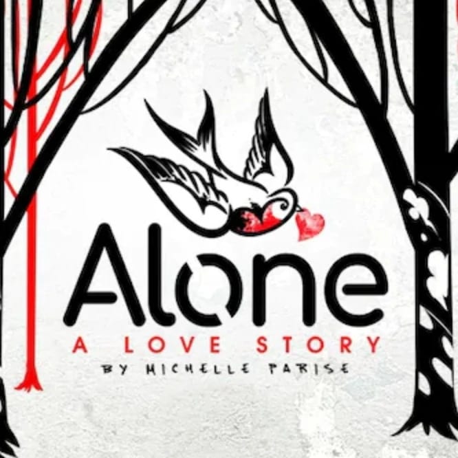 Book cover for Alone - A love story by Michelle Parise