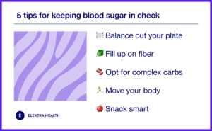 Tips for keeping blood sugar in check...